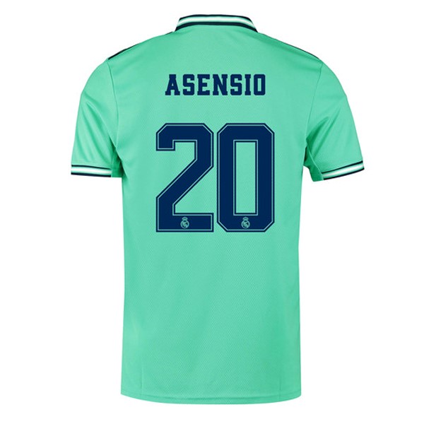 Camiseta Real Madrid NO.20 Asensio Tercera equipo 2019-20 Verde